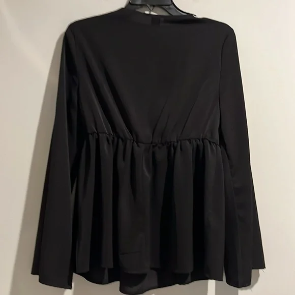 Shein black semi sheer top. Size small. - Picture 5 of 5
